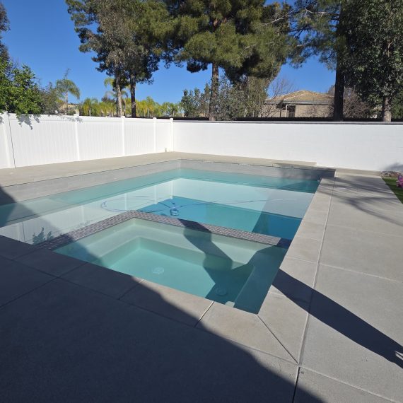 Backyard pool and outdoor living space San Diego CA
